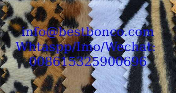 Tricot Velboa print flocking fabric zebra print plush flock fabric wholesale best quality