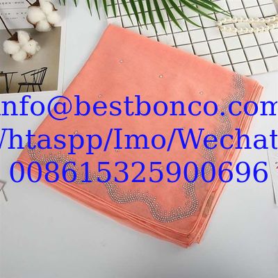 Golden selvedge spun polyster voile super twisted full voile BBTSfinish®
