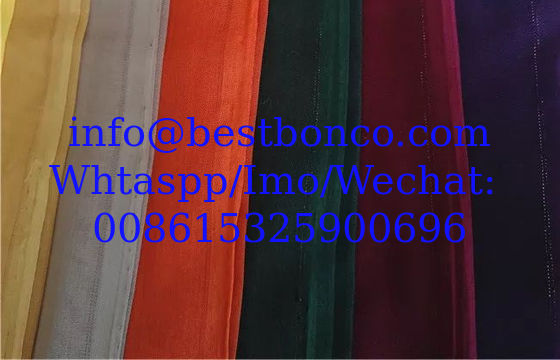 Metallic thread selvedge 100% spun polyester high twisted full voile factory direct sale cheap price high quality
