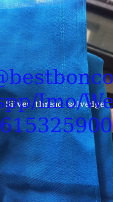 Metallic thread selvedge 100% spun polyester high twisted full voile factory direct sale cheap price high quality