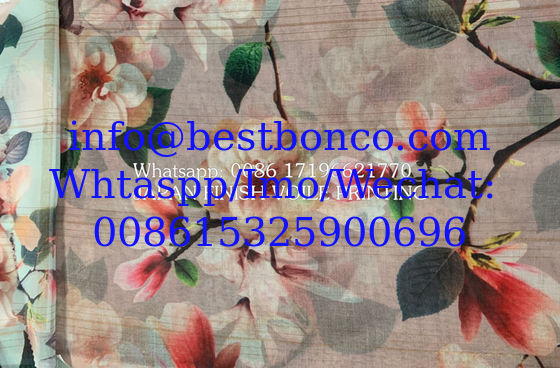 Highest Level Japan Voile pinting Metellic ground quality صنع في اليابان