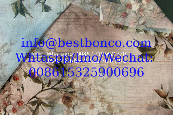 Gold Highest Level Japan Voile pinting Metellic ground quality صنع في اليابان