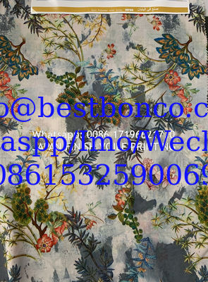High density super twisted spun polyester voile printing fabric fashion design digital printing screen  صنع في اليابان