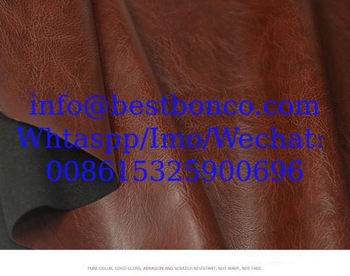 Crazy horse artificial pu leather fabric handmade diy sofa soft bag fabric car waterproof seat simulation cowhide