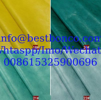 Crazy horse artificial pu leather fabric handmade diy sofa soft bag fabric car waterproof seat simulation cowhide
