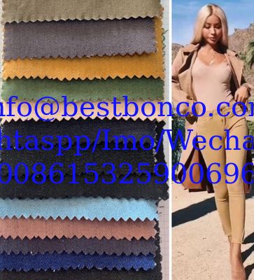 Colorful denim fabric Tencel cotton 9OZ color wash-free denim