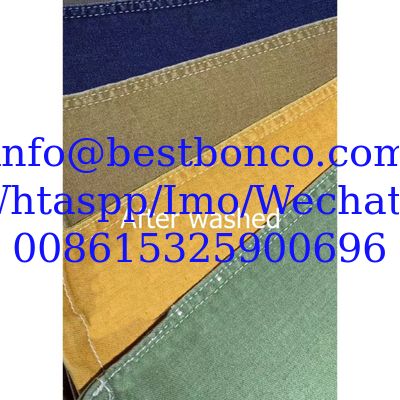 Colorful denim fabric Tencel cotton 9OZ color wash-free denim