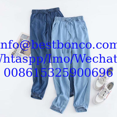 Spot supply imitation Tencel denim, non-stretch color denim, thin disposable denim fabric, garment material