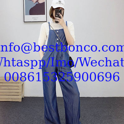 Spot supply imitation Tencel denim, non-stretch color denim, thin disposable denim fabric, garment material