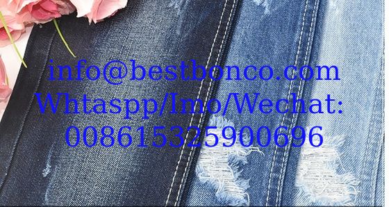 10OZcotton vertical bamboo non-stretch denim fabric 180cm autumn and winter models 10+10 men's jeans fabric manufacturer