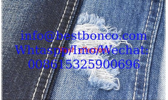 10OZcotton vertical bamboo non-stretch denim fabric 180cm autumn and winter models 10+10 men's jeans fabric manufacturer