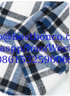 Woolen plaid woolen fabric woolen coat women's coat woolen chemical fiber double-sided fabric manufacturers supply whole