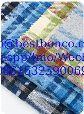 Woolen plaid woolen fabric woolen coat women's coat woolen chemical fiber double-sided fabric manufacturers supply whole