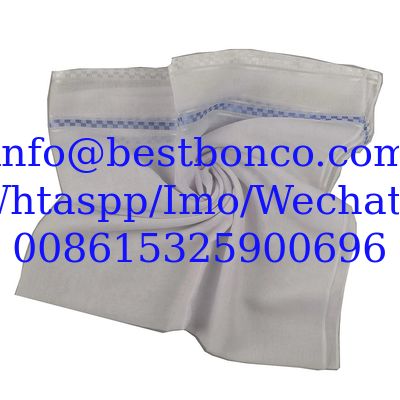 100% Jacquard selvedge SPUN  VOILE SUPER HIGH TWISTED WHITE BLUISHWHTE QUALITY FINISH صنع في اليابان