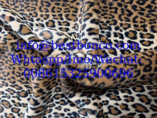 Velboa Printing fabric soft finish with high quality zebra design, snake design, any fashion design finest quality super