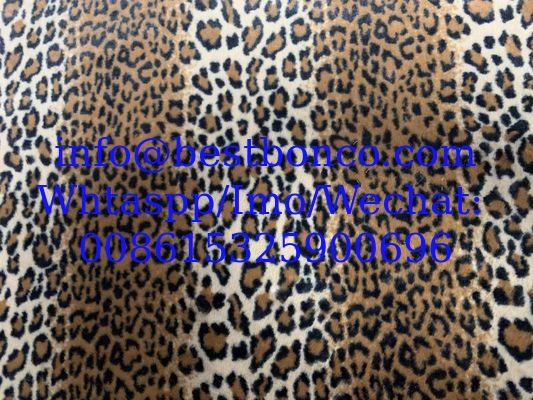 Velboa Printing fabric soft finish with high quality zebra design, snake design, any fashion design finest quality super