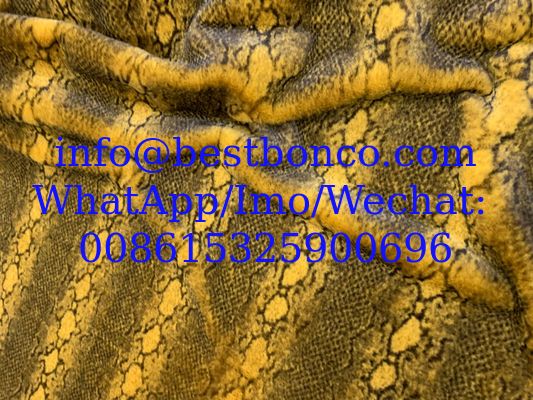 Velboa Printing fabric soft finish with high quality zebra design, snake design, any fashion design finest quality super