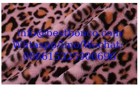 Velboa Printing fabric soft finish with high quality zebra design, snake design, any fashion design finest quality super