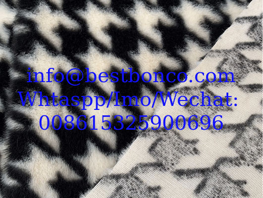 Velboa Printing fabric soft finish with high quality zebra design, snake design, any fashion design finest quality super