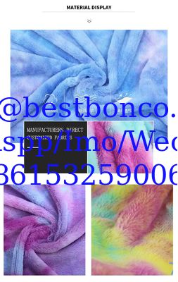 Velboa Printing fabric soft finish with high quality zebra design, snake design, any fashion design finest quality super