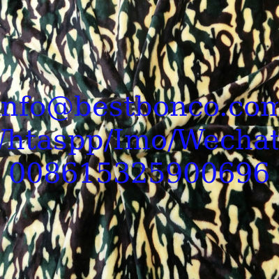 Camouflage Sherpa Fleece Fabric, Suitable for Winter Jackets Lining and Shell