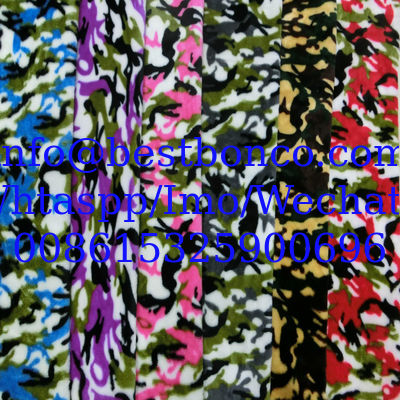 Camouflage Sherpa Fleece Fabric, Suitable for Winter Jackets Lining and Shell