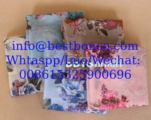 High quality spun polyester voile printing fabric for muslim shawl , scarf , dress, embroidery super fine quality top