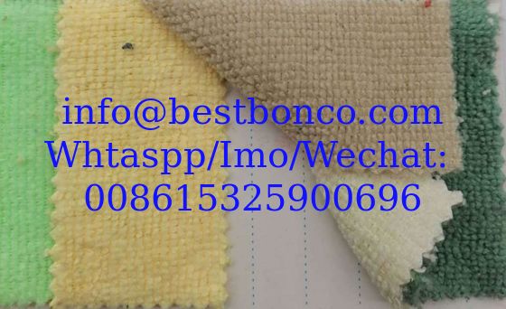 80% polyester 20% nylon strong absorbent towel fabric, warp knitted polyester and nylon double-sided terry clo