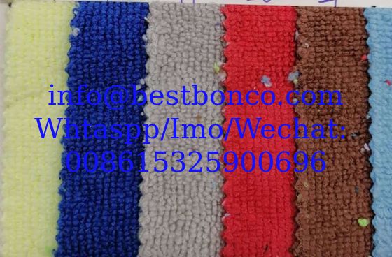 80% polyester 20% nylon strong absorbent towel fabric, warp knitted polyester and nylon double-sided terry clo