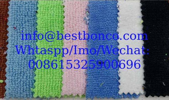 80% polyester 20% nylon strong absorbent towel fabric, warp knitted polyester and nylon double-sided terry clo