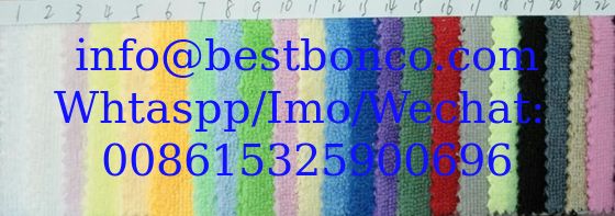 80% polyester 20% nylon strong absorbent towel fabric, warp knitted polyester and nylon double-sided cleaning fabric