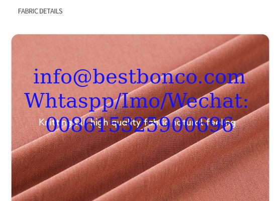 Silk knitting suitable smooth feeling fabric for high quality with top finish silk knitting fabric