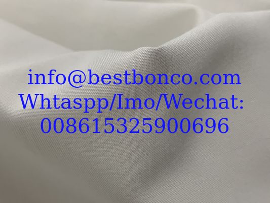 Spun polyester white thobe robe fabric