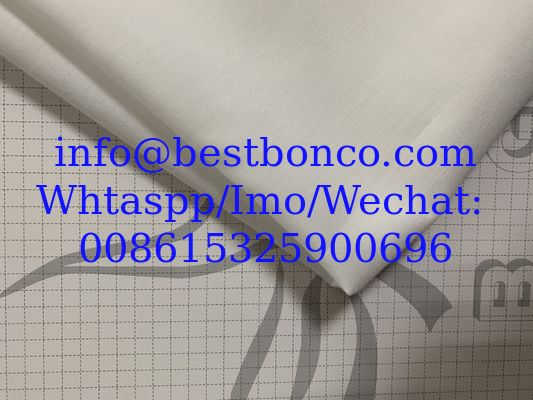 Spun polyester white thobe robe fabric
