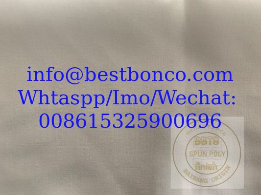 Spun polyester white thobe robe fabric