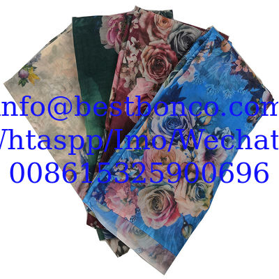 100% SPUN  VOILE SUPER HIGH TWISTED PRINTING 58" صنع في اليابان