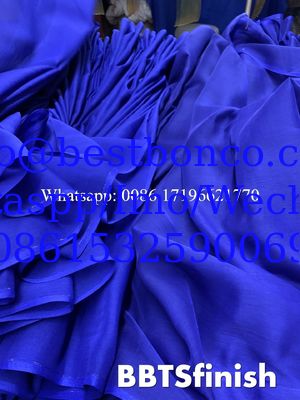 BBTSfinish® Brand metallic thread selvedge color showing effection Spun Polyester voile for muslim Scarf usage