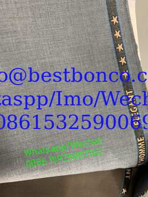 T/R 80/20 SUITING FABRIC SUPER HIGH QUALITY FINISH English jacquard selvedge
