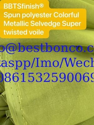 00144 BBTSfinish® Brand Spun polyester voile high quality super twisted voile