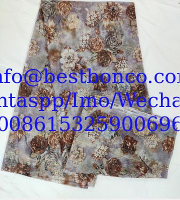 Spun Polyester Voile BBTSfinsh® Brand Body Golden Thread Digital printing Voile Super Full Twisted 58"