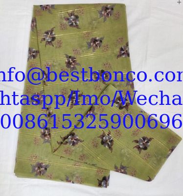 Spun Polyester Voile BBTSfinsh® Brand Body Golden Thread Digital printing Voile Super Full Twisted 58"