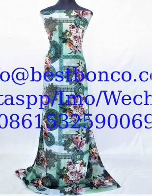 Spun Polyester Voile BBTSfinsh® Brand Body Golden Thread Digital printing Voile Super Full Twisted 58"