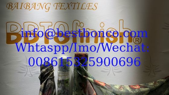 Spun Polyester Voile BBTSfinsh® Brand Body Golden Thread Digital printing Voile Super Full Twisted 58"