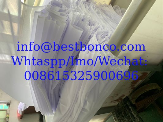 BLUISH WHITE SPUN POLYESTER VOILE 9100