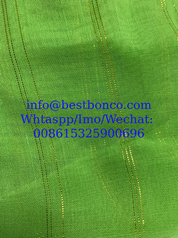 BBTS super high Twisted metallic spun polyester voile fabric for muslim usage white bluishwhite dyeing printing