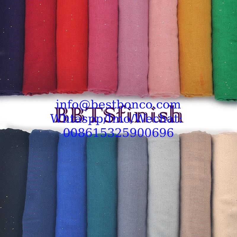 Spun Polyester Voile Super High Twisted --- BBTSfinish Brand scarf and fabric supplying