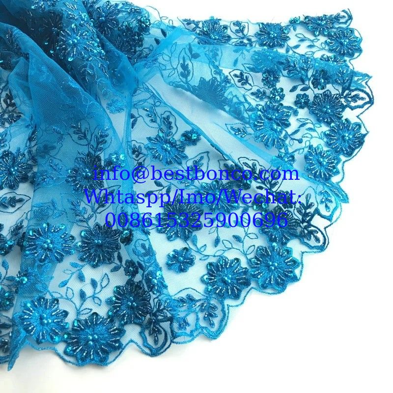 Embroidery Lace fabric wedding fashion high quality for brand garments lace fashion