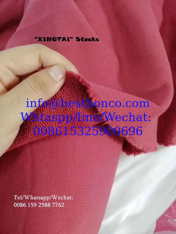 Cotton sweatshirt fabric stock lot with highest quality cheapest price by dyeing lots color available