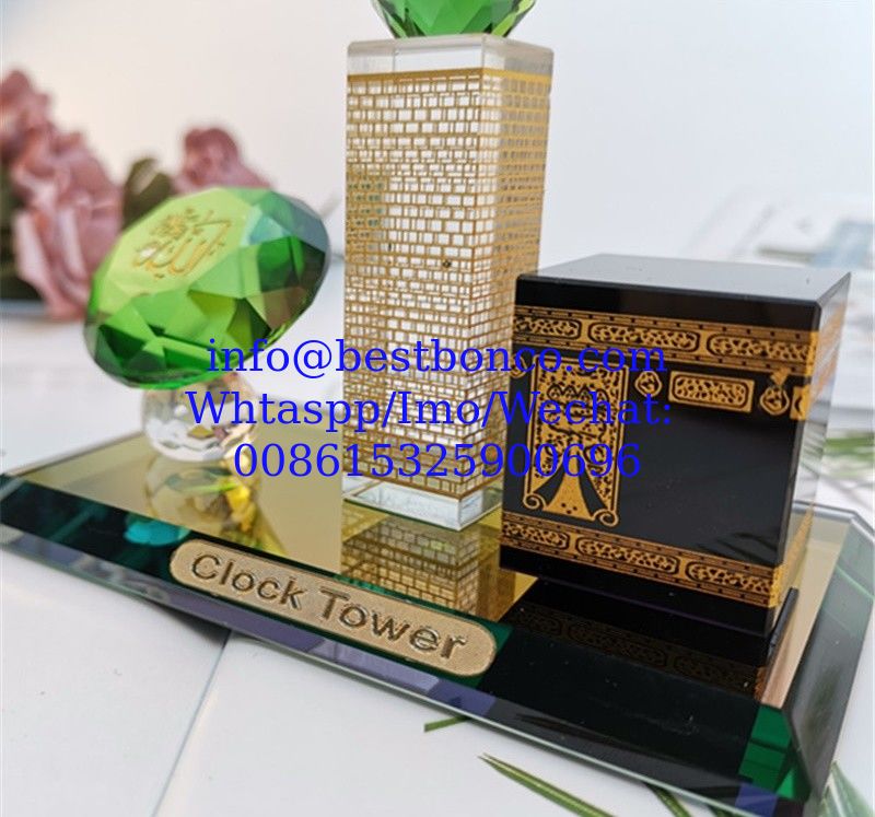 Eid Mubarak Islamic Muslim Ramadan Festival Crystal Decoration Keel Kaaba Architectural Model
