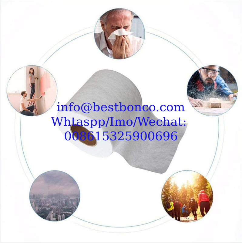 Civil grade 25 grams BFE95 meltblown cloth disposable mask filter material meltblown nonwoven wholesale wholesale a smal